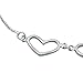 925 Sterling Silver Sexy Lucky Heart Love Anklet Ankle Bracelets Chain Beach Girl (Heart-2)