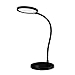 MoKo LED Desk Lamp, Portable Dimmable Reading Lamp with built-in 1100mAh Rechargeable Battery, Flexible Goose Neck Touch Control Table Light with Stepless Brightness for Home Office - Black