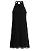 Fantaist Women's Open Back Formal Mini Lace Halter Dresses for Special Occasion (XL, FT610-Black)