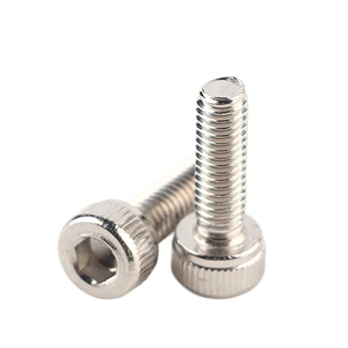 100 Pcs M3 Stainless Steel Hex Socket Cover Head Screw s Tool Kit with Plastic Bags