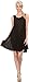 Sakkas 16609 - Alechia Mid Length Tank Top Sleeveless Embroidered Caftan Dress / Cover Up - Black - OS