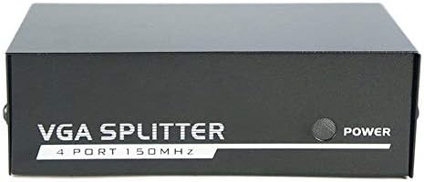 CreameBrulee 4 Port Monitor Switch VGA SVGA Video Splitter Box Adapter USB Powered NEW