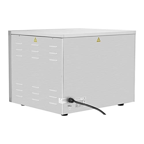 Royal Catering RCPO-3000-2PS-1 Pizzaoven elektrisch 2 kamers pizzabakoven pizza oven chamotte chamotte bodem (3000W, 2… - Afbeelding 6