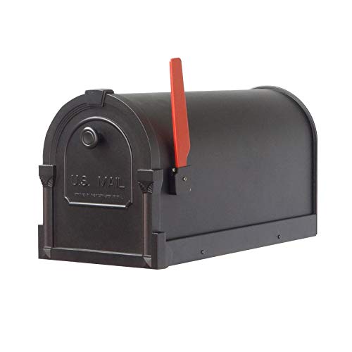Special Lite Products SCS-1014-BLK Savannah Curbside Mailbox, Black