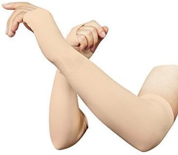 CHANCY - Fingerless Arm Sleeve With Thumb Hole for All Sport Related Activities special for Summer season-skin color