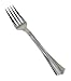 Reflections Heavyweight Plastic Utensils, Fork, Silver, 7", 40/pack