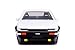 Jada Toyota Trueno Ae86 White Black Bottom Initial D First Stage (1998) TV Series Hollywood Rides Series 1/32 Die-cast Model Car 99801