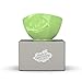 FIFTYEIGHT PRODUCTS TASSEN Porcelain Bowl, Happy Face Edition, 16 oz. Light Green, (Single Bowl) for Serving Cereal, Soup