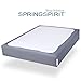 Box Spring Cover Queen Size, Alternates for Bed Skirt, Smooth and Elastic Woven Material Wrap Around 4 Sides of The Box Spring, Wrinkle & Fading Resistant, Washable, Dustproof, Gray