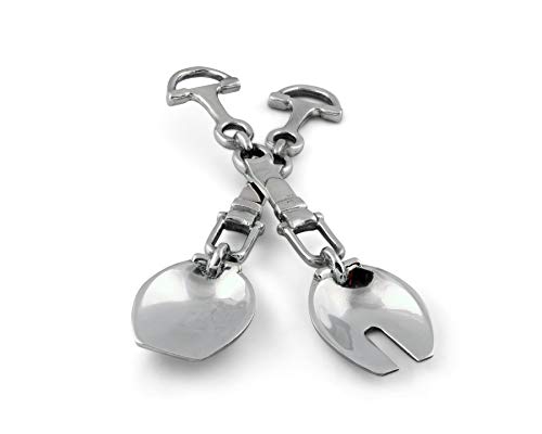 Arthur Court Designs Aluminum 12 inch Equestrian Bit Serving Set - Thumbnail 2