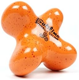 Sublime (Citrus)(Single) Synergy Stone - Contoured Hot Stone Massage Tool - Relaxing and Therapeutic for Neck, Back, Legs, Feet - Ultra-Smooth for Massage on Skin with Oil or Over Clothes