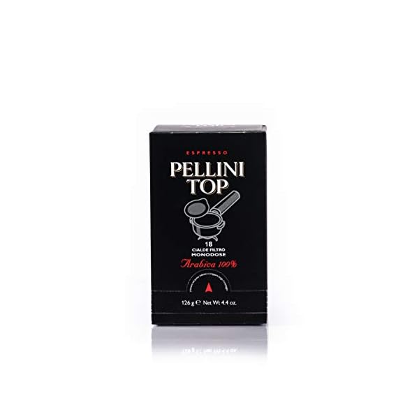 Pellini Caffè, Espresso Pellini Top 100% Arabica - 6 Packungen mit 18 Pads (6x126 g, insgesamt 108 Pads)