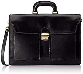 Bag Organizer Men's Work, Briefcase Italian, Briefcase, Genuine Leather 100% Made in Italy
