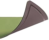 Kitchen Gizmo 2 Sided TPU Anti-Bacterial Cutting Board, Thick Yet Flexible, Knife Friendly, Scratch Resistant, Juice Groove, Dishwasher Safe, Antimicrobial and FDA Approved (Green/Brown)