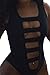 Happy Sailed Women Cool Summer Mansion Neon One-Piece Swimsuit Prime, Medium Black