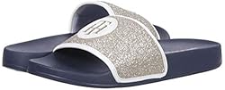 Tommy Hilfiger Women's DANAA Slide Sandal, Gold, 8