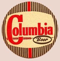 Vintage Columbia Brewing Company Columbia Beer Paperboard Coasters - Set of 4