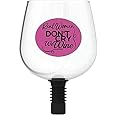 Guzzle Buddy 2GO Unbreakable Tritan Plastic Wine Bottle Glass, It Turns Your Bottle Into Your Glass, Real Women