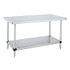 Metro-WT305FS-HD-Super-Stainless-Steel-304-Standard-Worktable-with-Bottom-Shelf-48-Length-x-30-Width-x-34-Height
