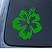 Hibiscus Flower - Hawaiian - Car, Truck, Notebook, Vinyl Decal Sticker #1019 | Vinyl Color: Green