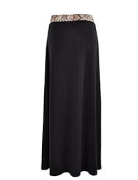 Estilo J Jersey Maxi Falda Negro
