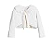 Sweet Kids Girls Tied Ribbon Bow Faux Fur Bolero Jacket