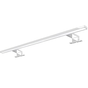 XXL LED spiegellamp badkamer armatuur 60cm chroom glanzend met 9W IP44 als opbouwlamp voor de badkamer kast in warm wit