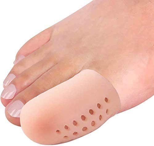 PYRJIN Big Toe Caps Protectors, 10 Pack Toe Protectors Sleeves, Breathable silicone toe protector, Provides Pain Relief From Corns, Blisters, Missing Or Ingrown Toenails For Woman And Man. Beige
