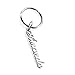 HACOOL S925 Sterling Silver Personalized Name Keychain - Custom Made with Any Name (Keychain)