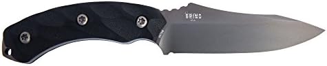 Southern Grind Jackal Fixed Blade Knife w/ Gunmetal Blade, Black Handle &amp; OD Green Kydex Sheath