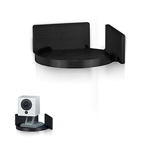 Mini Circular Corner Shelf Mount for Security Cameras, Baby Monitors