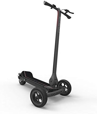 Cycleboard Elite | The World's Most Versatile Electric Scooter | Carbon Grey/Red | 48v 9.6Ah Lithium Ion Battery (GEN2) | Carve The Streets at 20 MPH