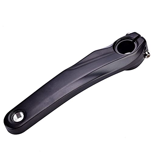 Dilwe Bike Crank Arm, Bike Crank Arm Road Bicycle Steel Iron Left Crank Arm for 590 610 SLX XT Crankset(Black)