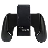 Defway Joy Con Charging Grip with 1800mAh Battery, 2-in-1 Comfort Grip for Nintendo Switch Joy-Con Controller, Joycon Charger with 32in USB-C Cable, Power & Charge Indicators, Overcharge Protection