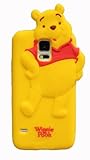 Yellow i9600 S5 3D Lovely Disney Series Style Soft Silicone Cover Case for Samsung Galaxy S5 i9600 SV S V (Winnie the Pooh)