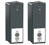 HouseOfToners Compatible Ink Cartridge Replacement for Lexmark #100XL 14N1068 (2 Black, 2-Pack)