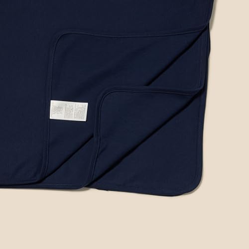 Amazon Essentials Unisex Babies\' Swaddle Blankets, Pack of 3, Navy/Stripe/Koala, One Size