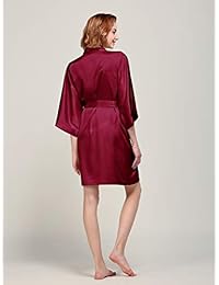 AW - Vestido corto para mujer, para dama de honor, kimono, para bodas y fiestas