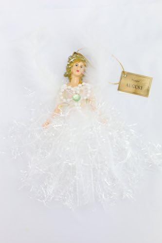 August Peridot Birthstone Angel Hanging Ornaments