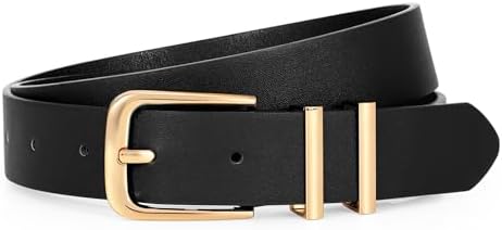 All Saints Black Genuine Leather Belt with Gold Buckle - Women\'s Size L AllSaints Triple Keeper Leather Belt | Nordstromrack main image 2