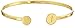 gorjana Alphabet Disc Cuff Bracelet, 2.6"