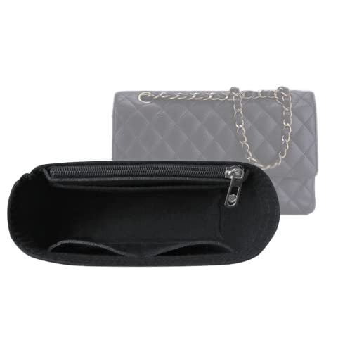 Lckaey Purse Organizer-for mini bag insert Premium felt Organizer 2019black-S