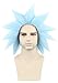 Topcosplay Unisex Halloween Costume Wigs Blue Short Cosplay Wig Party Wigs for Adults or Kids