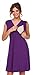 Happy Mama. Womens Maternity Nursing Skater Dress Sleeveless Layered Neck. 808p