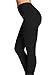 Leggings Mania Women's Plus 3X-5X Solid Full Length High Waist Leggings Black