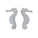 LJY 20 Pieces Resin Pencil Finger Seahorse for Wedding Home Decor and Craft Project (White)