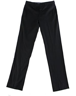 Calvin Klein Men 34x40 Zipper Fly Flat Front Dress Pants Black 34