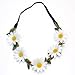 ReFaXi® Hippie Women Bohemian Floral White Daisy Flower Elastic Headband Headpieces for Festival Party