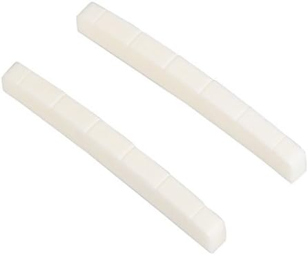 Durable Slotted Buffalo Bone Nuts HJMusic for 6 String Electric Guitar Pack of 2