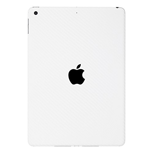 ArmorSuit - iPad 2017 WIfi Screen Protector + White Carbon Fiber Skin Back Protector MilitaryShield w/ Lifetime Replacements - Front Anti-Bubble Ultra HD Shield (Wifi Version Only)